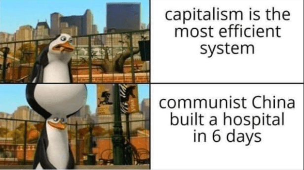 China built a hospital for victims of the Corona virus.