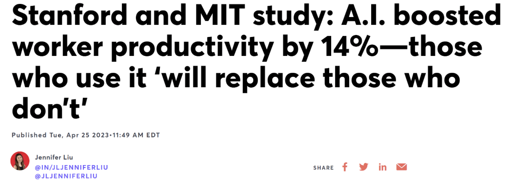 The rollout of AI will be a mixed bag with some winners making money and some losing their jobs.